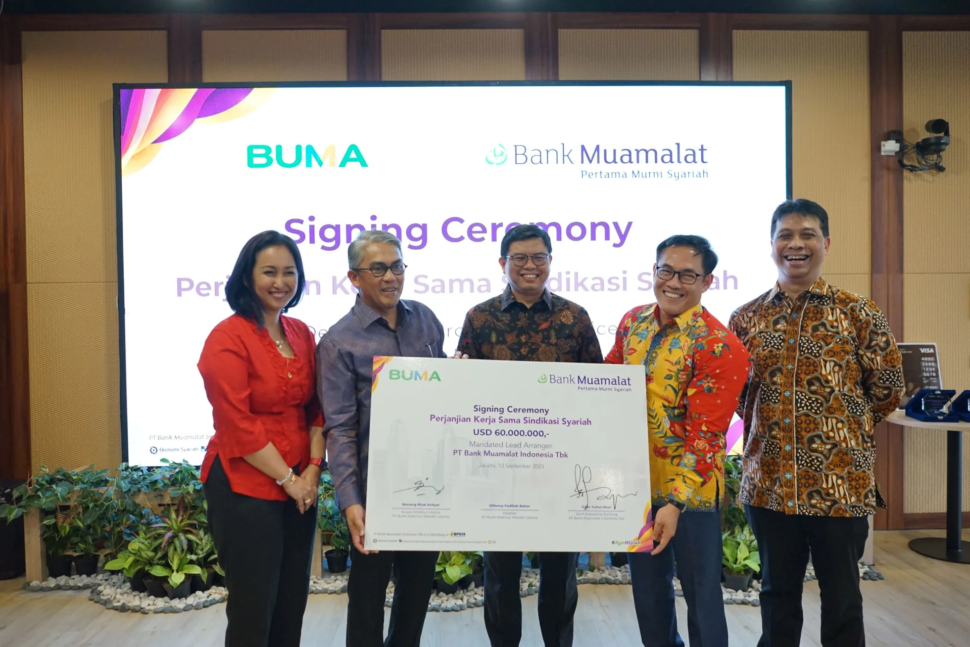 BUMA Raih Fasilitas Pembiayaan Sindikasi Syariah Senilai USD60 Juta